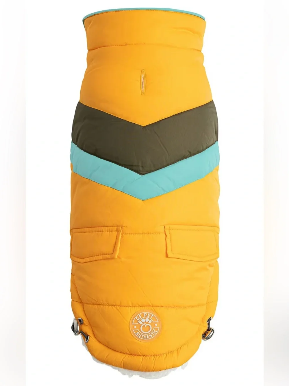 NWT GF Pet Alpine Puffer Dog Coat Yellow XXS